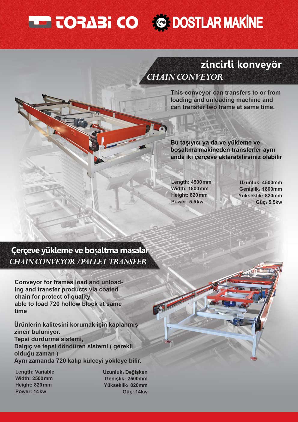 Chain Conveyor - Pallet Transfer